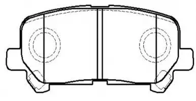 HP9996 HSB GOLD Комплект тормозных колодок, дисковый тормоз (фото 1)