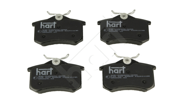 215 227 Hart Комплект тормозных колодок, дисковый тормоз (фото 1)