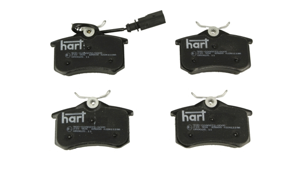 215 904 Hart Комплект тормозных колодок, дисковый тормоз (фото 1)