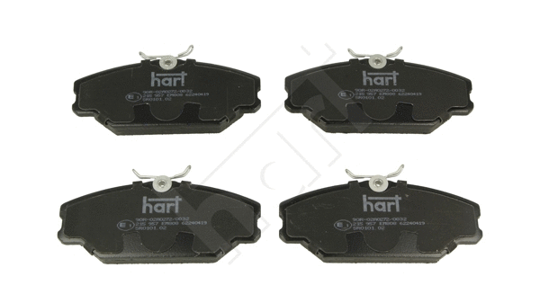 215 957 Hart Комплект тормозных колодок, дисковый тормоз (фото 1)