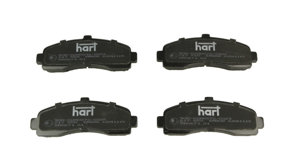 217 550 Hart Комплект тормозных колодок, дисковый тормоз (фото 1)