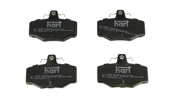 217 572 Hart Комплект тормозных колодок, дисковый тормоз (фото 1)