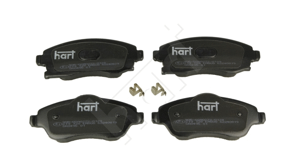 219 128 Hart Комплект тормозных колодок, дисковый тормоз (фото 1)