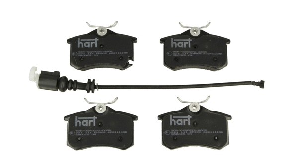 221 111 Hart Комплект тормозных колодок, дисковый тормоз (фото 1)