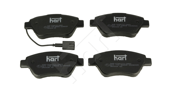 221 114 Hart Комплект тормозных колодок, дисковый тормоз (фото 1)