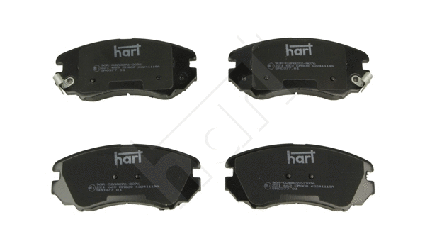 221 663 Hart Комплект тормозных колодок, дисковый тормоз (фото 1)