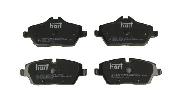 222 406 Hart Комплект тормозных колодок, дисковый тормоз (фото 1)