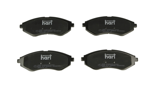 222 412 Hart Комплект тормозных колодок, дисковый тормоз (фото 1)