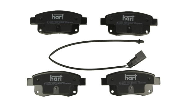 223 180 Hart Комплект тормозных колодок, дисковый тормоз (фото 1)