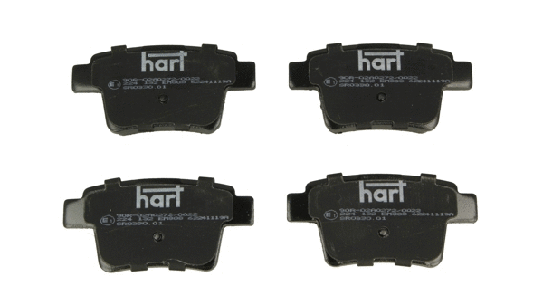 224 132 Hart Комплект тормозных колодок, дисковый тормоз (фото 1)