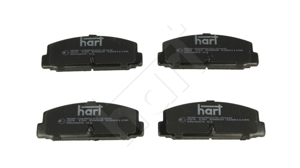 224 136 Hart Комплект тормозных колодок, дисковый тормоз (фото 1)