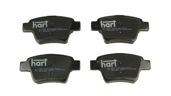 224 137 Hart Комплект тормозных колодок, дисковый тормоз (фото 1)