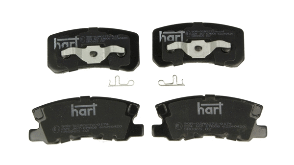 224 167 Hart Комплект тормозных колодок, дисковый тормоз (фото 1)