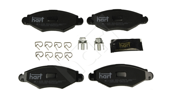 248 904 Hart Комплект тормозных колодок, дисковый тормоз (фото 2)