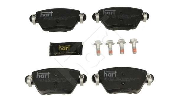 248 922 Hart Комплект тормозных колодок, дисковый тормоз (фото 2)