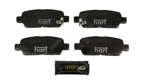 248 951 Hart Комплект тормозных колодок, дисковый тормоз (фото 2)