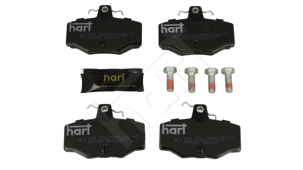 248 954 Hart Комплект тормозных колодок, дисковый тормоз (фото 2)
