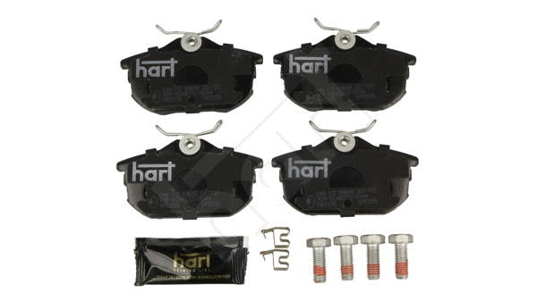 249 172 Hart Комплект тормозных колодок, дисковый тормоз (фото 2)