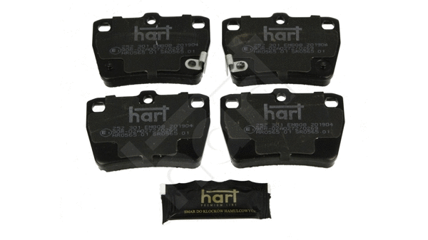 252 301 Hart Комплект тормозных колодок, дисковый тормоз (фото 2)