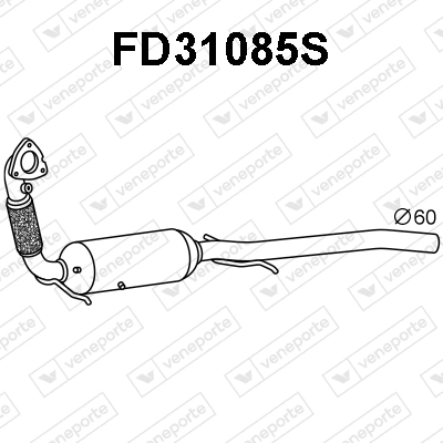 FD31085S VENEPORTE Сажевый / частичный фильтр, система выхлопа ОГ (фото 1)