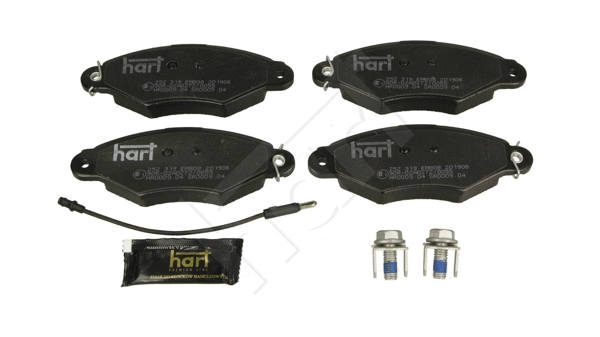 252 319 Hart Комплект тормозных колодок, дисковый тормоз (фото 2)