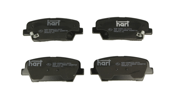 254 212 Hart Комплект тормозных колодок, дисковый тормоз (фото 1)