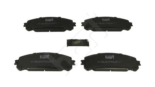 256 502 Hart Комплект тормозных колодок, дисковый тормоз (фото 1)