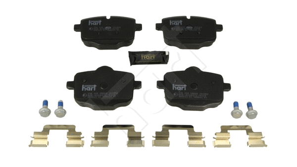 256 550 Hart Комплект тормозных колодок, дисковый тормоз (фото 1)