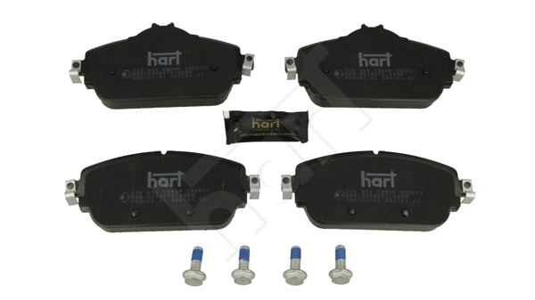256 944 Hart Комплект тормозных колодок, дисковый тормоз (фото 1)