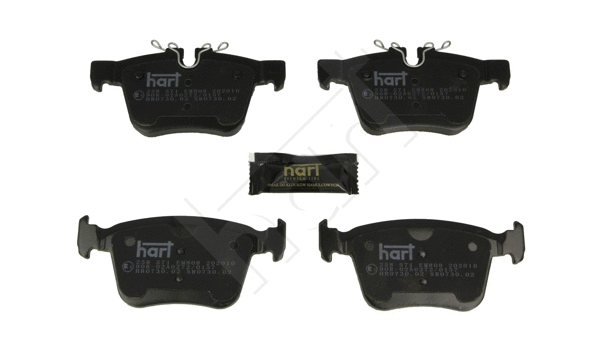 258 571 Hart Комплект тормозных колодок, дисковый тормоз (фото 1)