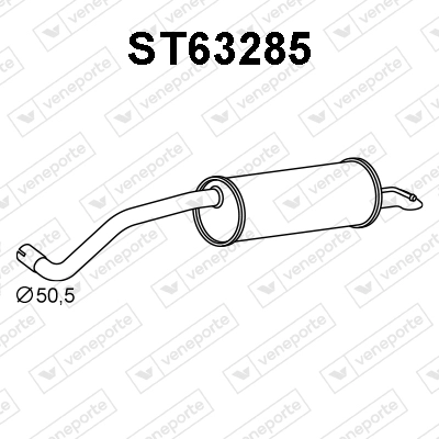 ST63285 VENEPORTE Глушитель выхлопных газов конечный (фото 1)