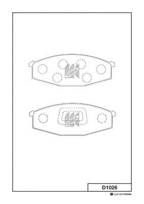 D1026 MK KASHIYAMA Комплект тормозных колодок, дисковый тормоз (фото 1)