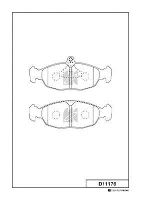D11176 MK KASHIYAMA Комплект тормозных колодок, дисковый тормоз (фото 1)