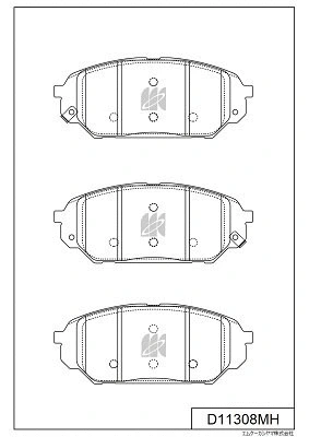 D11308MH MK KASHIYAMA Комплект тормозных колодок, дисковый тормоз (фото 1)