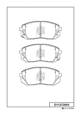 D11373MH MK KASHIYAMA Комплект тормозных колодок, дисковый тормоз (фото 1)