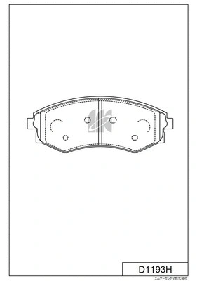 D1193H MK KASHIYAMA Комплект тормозных колодок, дисковый тормоз (фото 1)