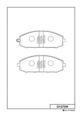 D1275M MK KASHIYAMA Комплект тормозных колодок, дисковый тормоз (фото 1)