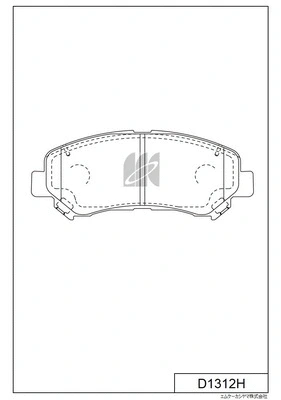 D1312H MK KASHIYAMA Комплект тормозных колодок, дисковый тормоз (фото 1)