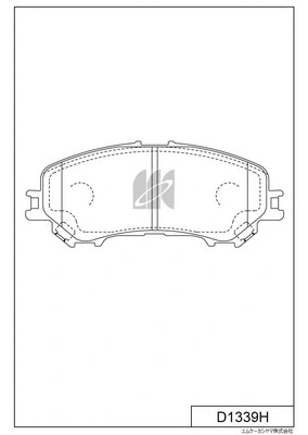 D1339H MK KASHIYAMA Комплект тормозных колодок, дисковый тормоз (фото 1)