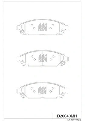 D20040MH MK KASHIYAMA Комплект тормозных колодок, дисковый тормоз (фото 1)