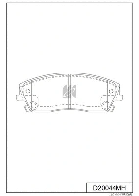 D20044MH MK KASHIYAMA Комплект тормозных колодок, дисковый тормоз (фото 1)