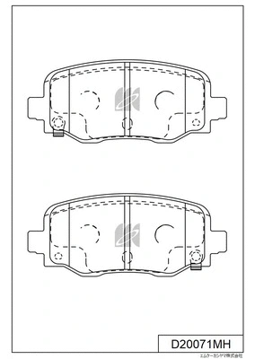 D20071MH MK KASHIYAMA Комплект тормозных колодок, дисковый тормоз (фото 1)