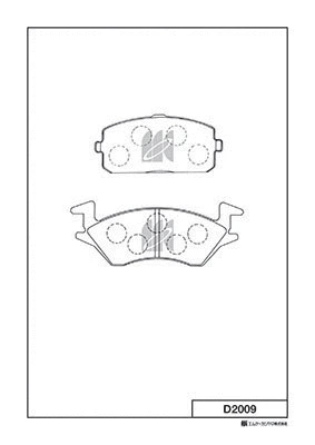 D2009 MK KASHIYAMA Комплект тормозных колодок, дисковый тормоз (фото 1)