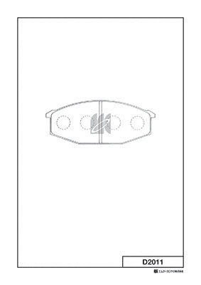 D2011 MK KASHIYAMA Комплект тормозных колодок, дисковый тормоз (фото 1)