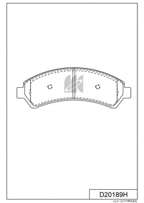 D20189H MK KASHIYAMA Комплект тормозных колодок, дисковый тормоз (фото 1)
