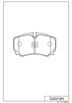 D20218H MK KASHIYAMA Комплект тормозных колодок, дисковый тормоз (фото 1)