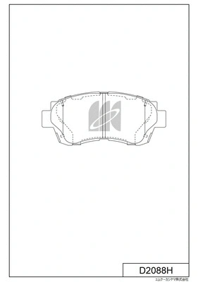 D2088H MK KASHIYAMA Комплект тормозных колодок, дисковый тормоз (фото 1)