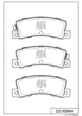 D2165MH MK KASHIYAMA Комплект тормозных колодок, дисковый тормоз (фото 1)