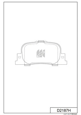 D2187H MK KASHIYAMA Комплект тормозных колодок, дисковый тормоз (фото 1)