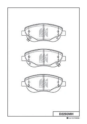 D2293MH MK KASHIYAMA Комплект тормозных колодок, дисковый тормоз (фото 1)